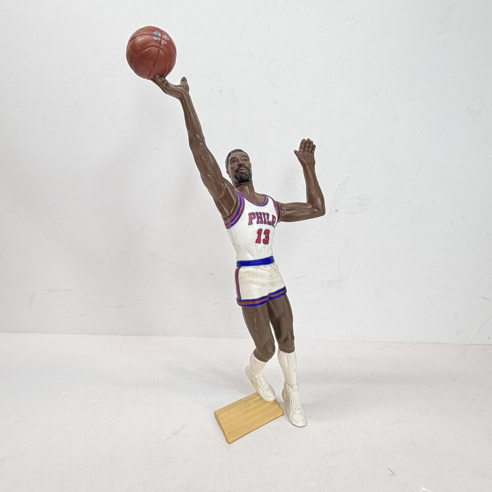 Vintage Philadelphia 76ers Wilt Chamberlain White Action Figure One Size NBA 90s